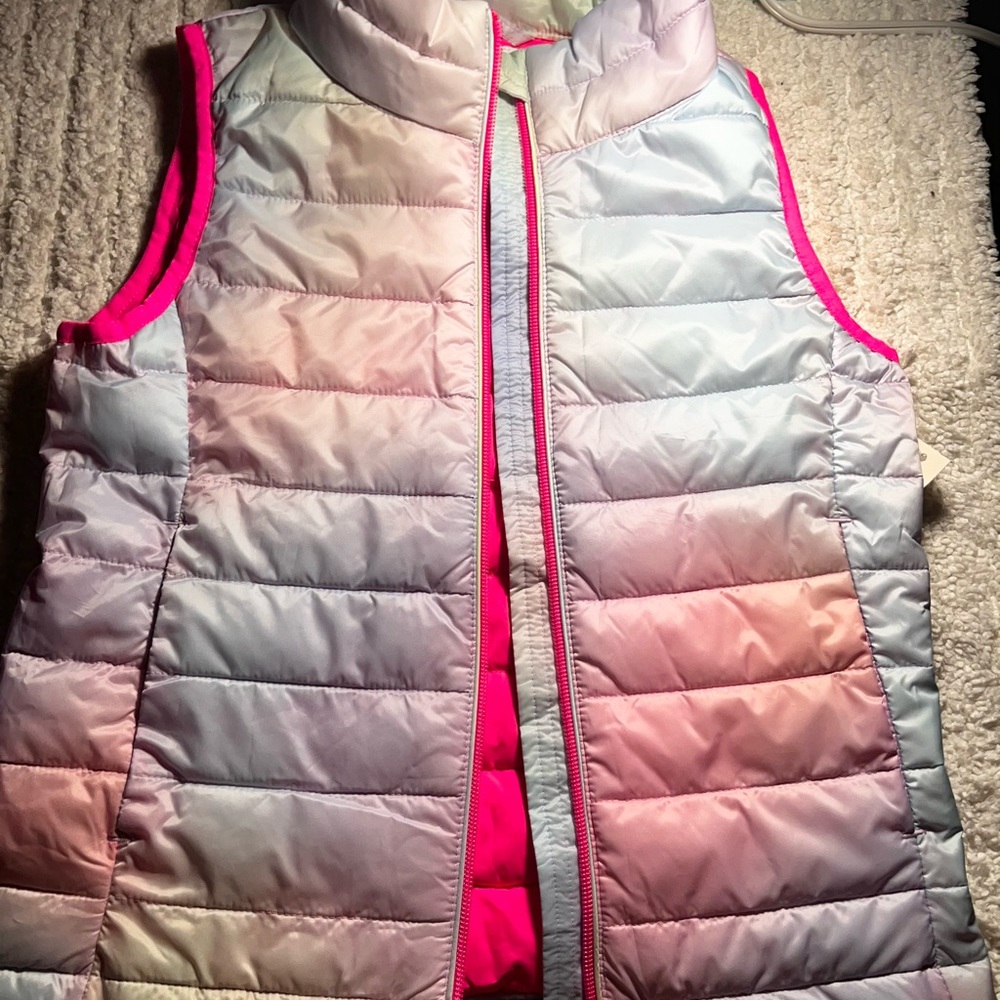 Puffer Vest Girls Rainbow New Amazon Essentials Size M